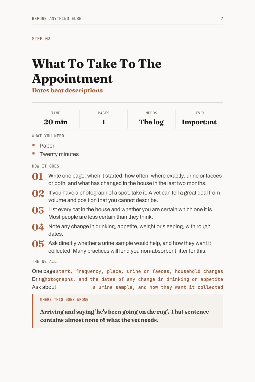 A page from the The Litter Line PDF